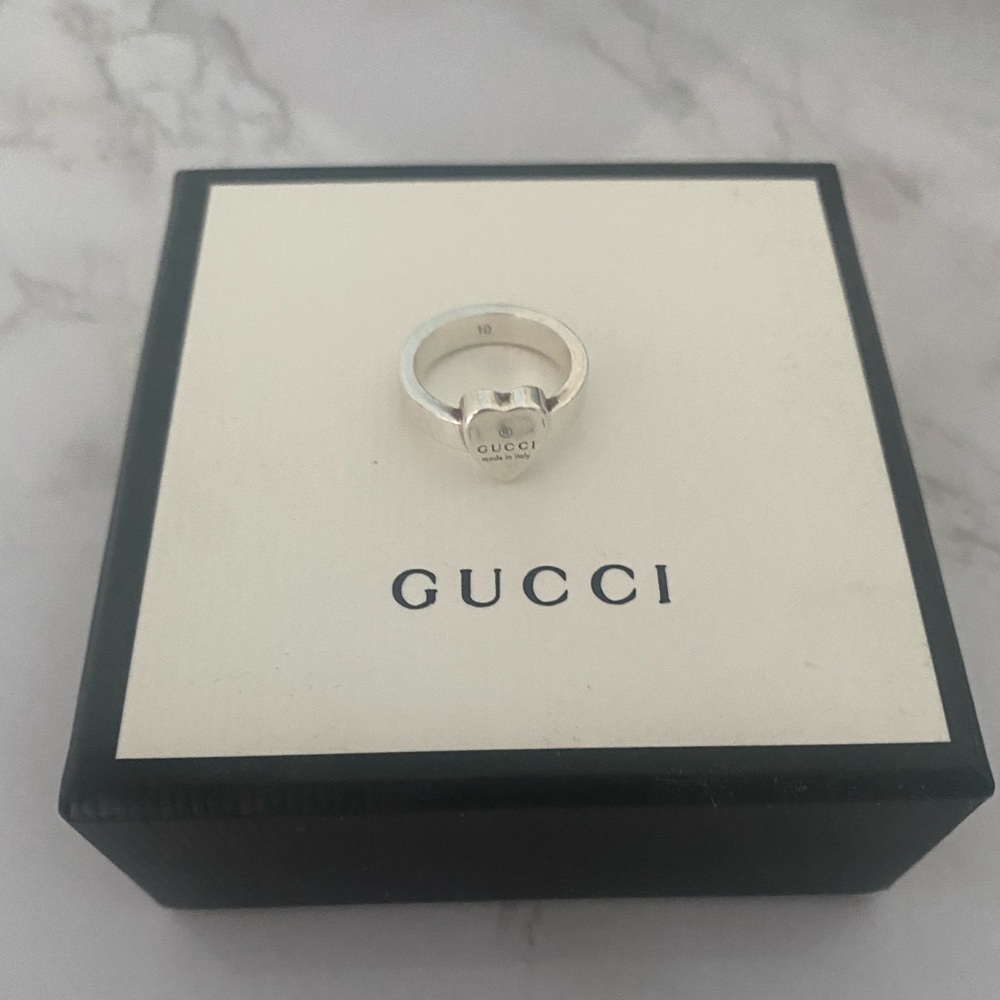 Gucci Heart Ring Sterling Silver